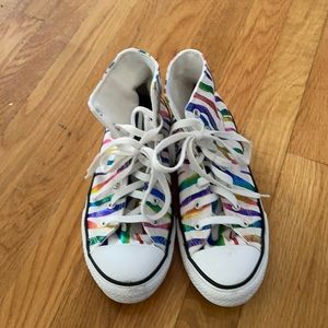 Converse high tops. Woman’s size 6